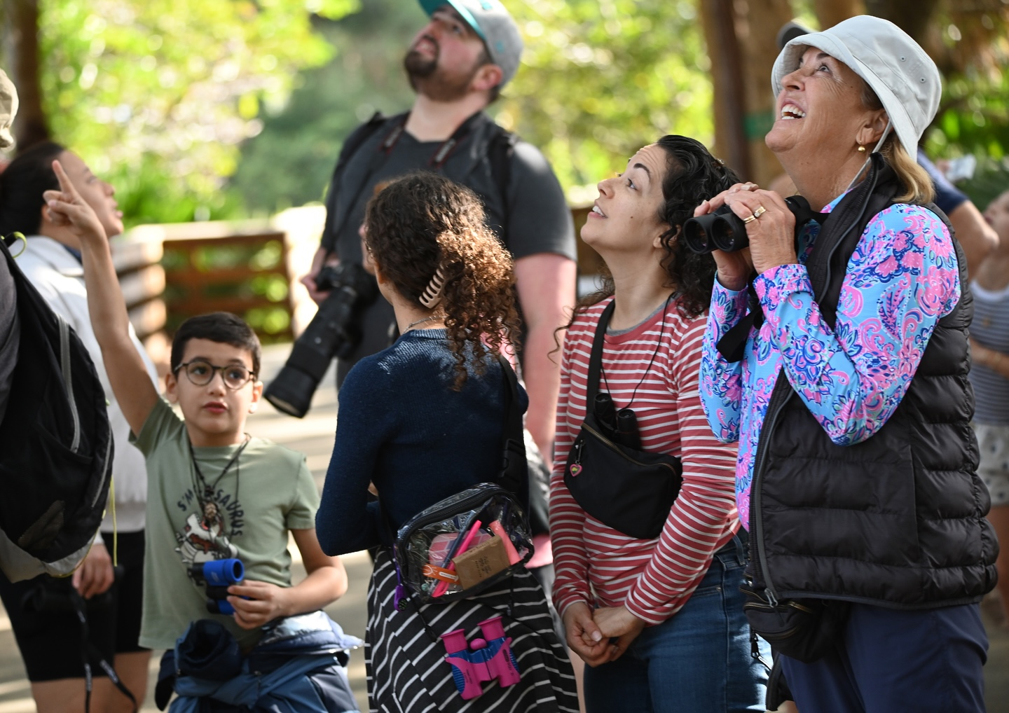 Audubon Everglades field trip participants exploring together